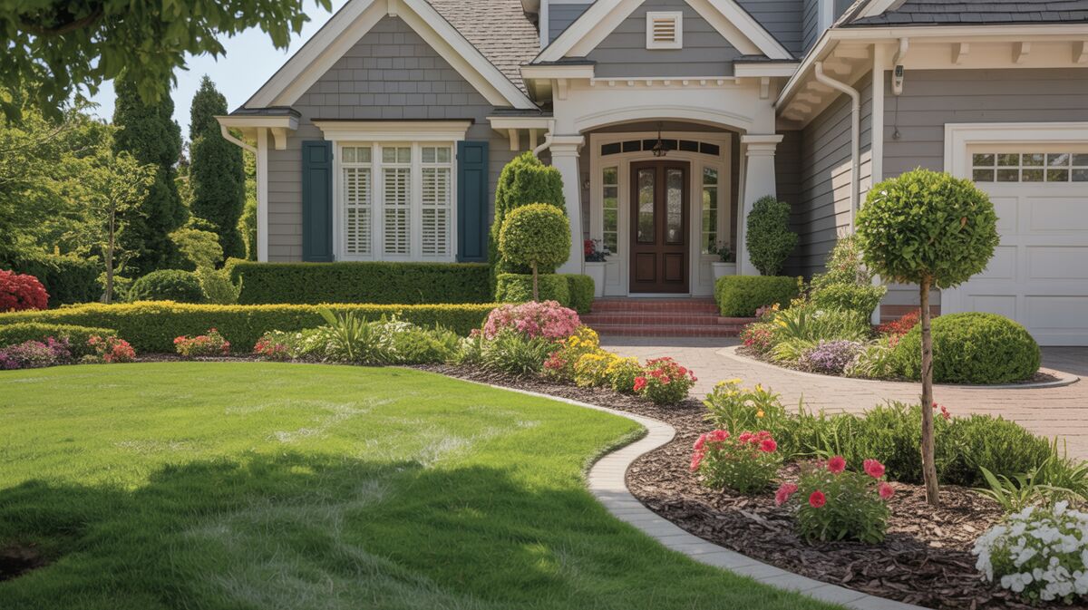 Beautiful residential landscaping design in Redding, CA